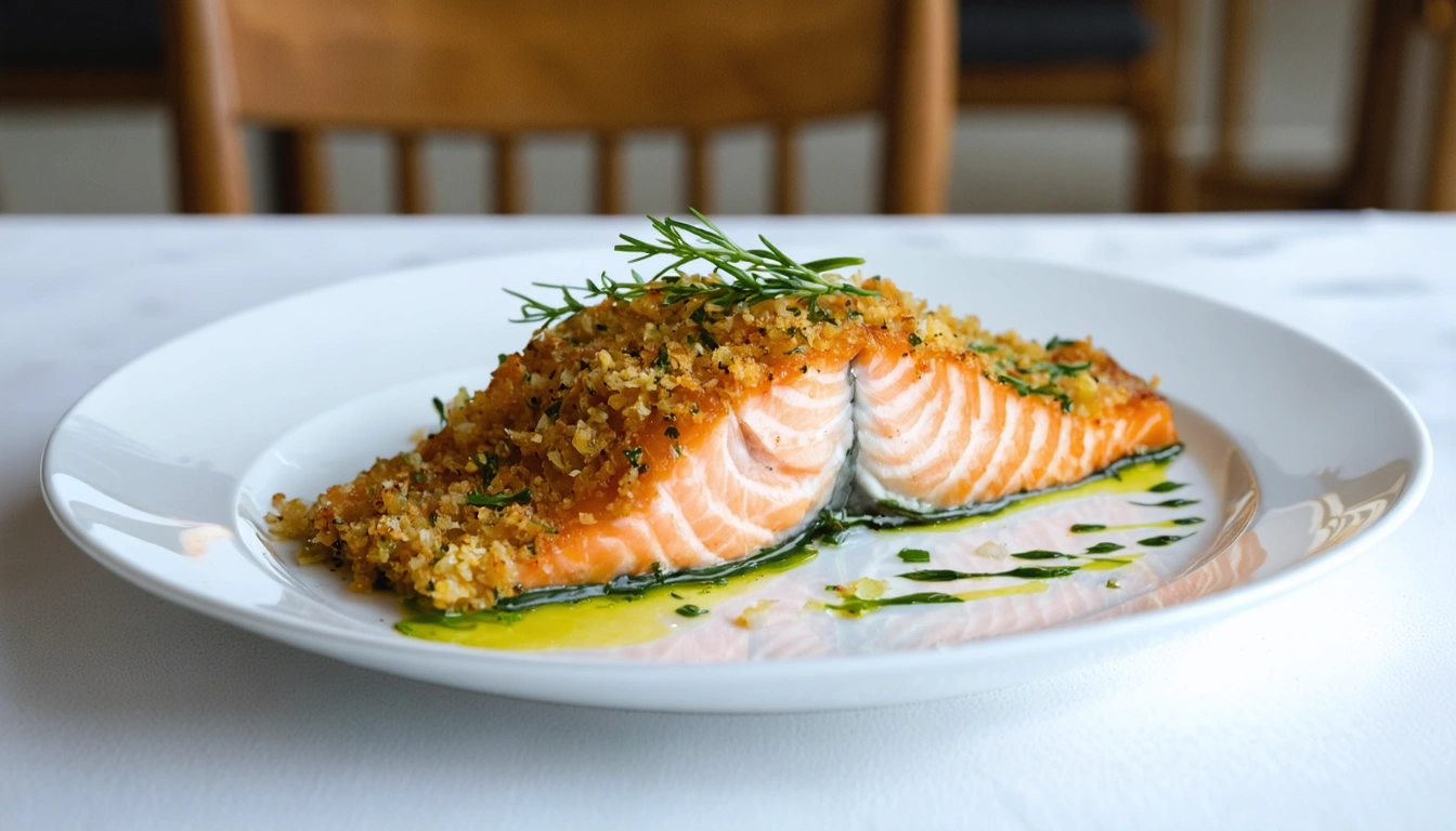 salmone gratinato al forno